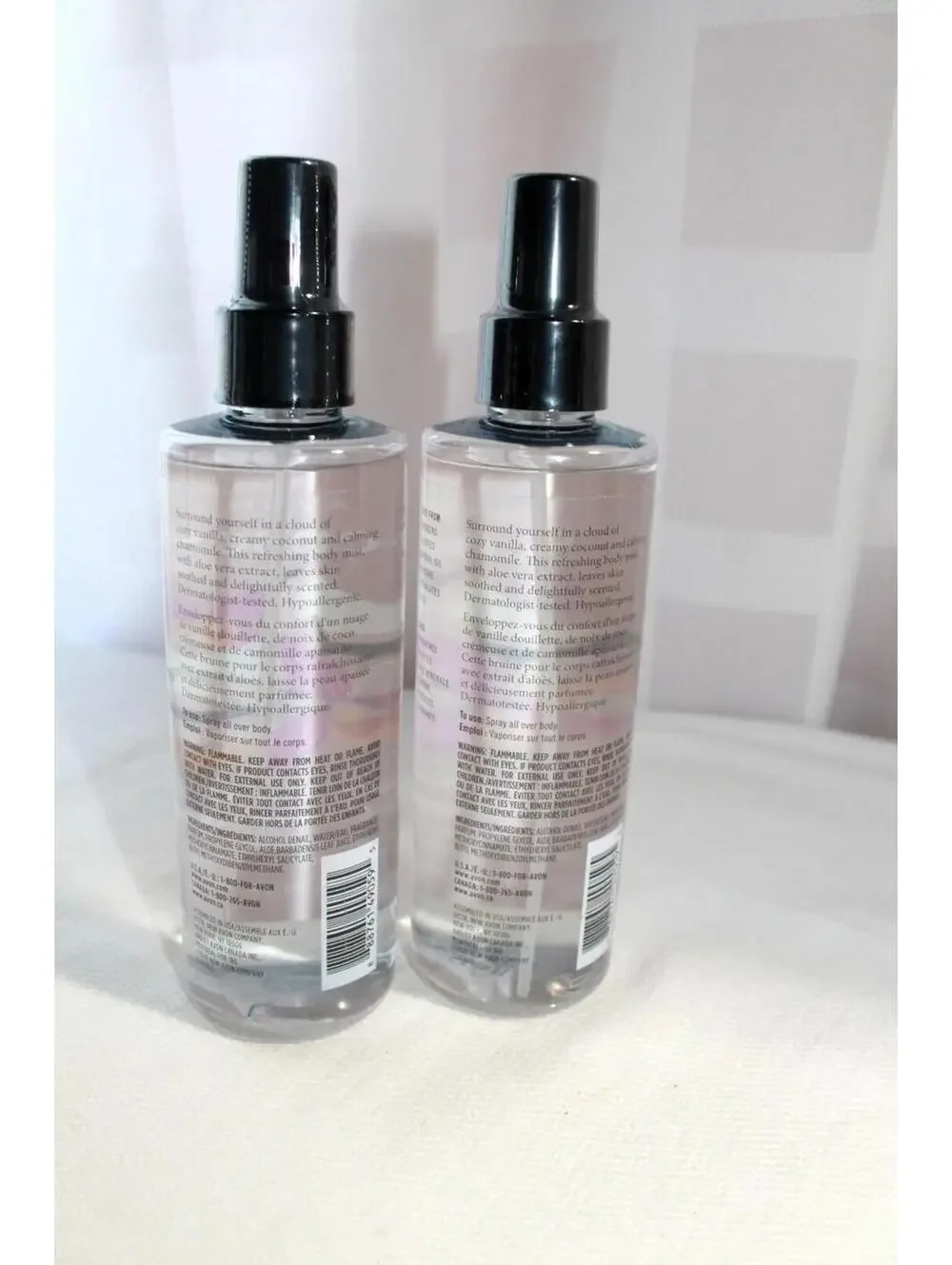 Avon Senses Cozy Vanilla & Coconut Body Care Lot ~ Mist & Scrub